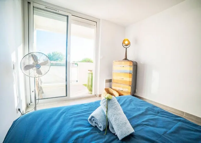 Le Calderini - Face Wifi Et Park Gratuit Calme - Resid Le Surcouf -top Pros Servicesconciergerie Motte Apartment La Grande-Motte